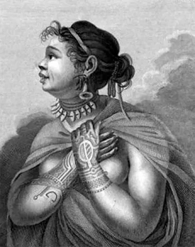 Портрет жительницы острова Нукагивы Из Атласа к путешествию вокруг света - фото 14