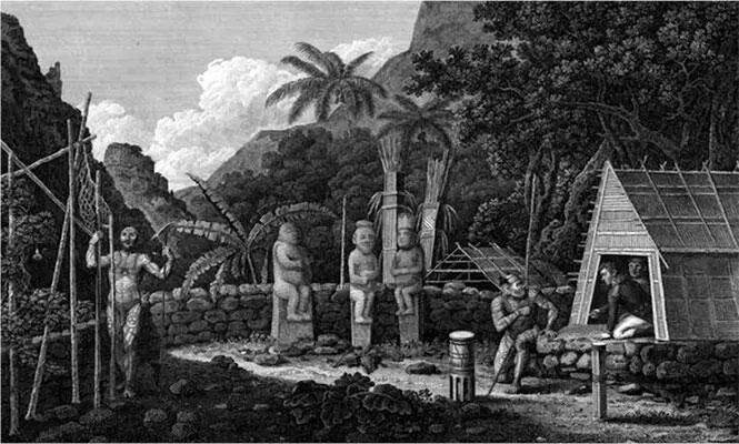 Кладбище на острове Нукагива Из Атласа к путешествию вокруг света капитана - фото 21