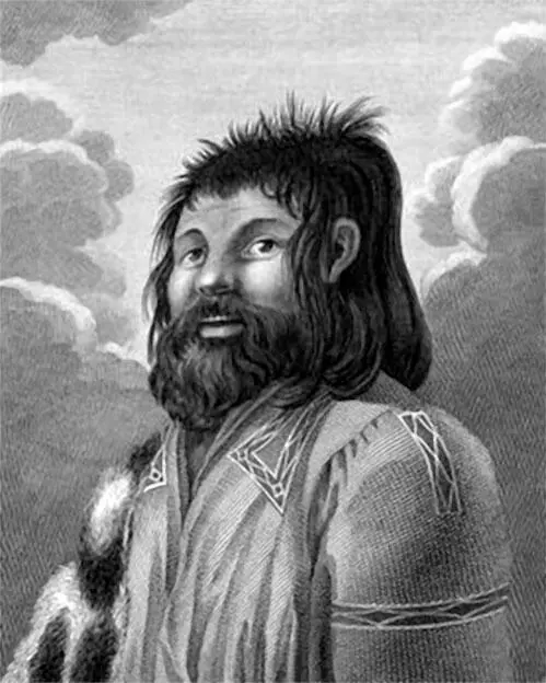 Изображение айно мужчины Из Атласа к путешествию вокруг света капитана - фото 54