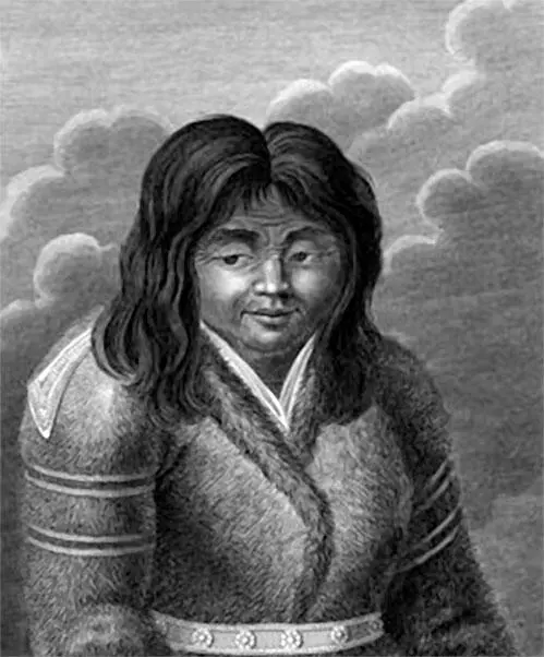 Изображение айно женщины Из Атласа к путешествию вокруг света капитана - фото 55