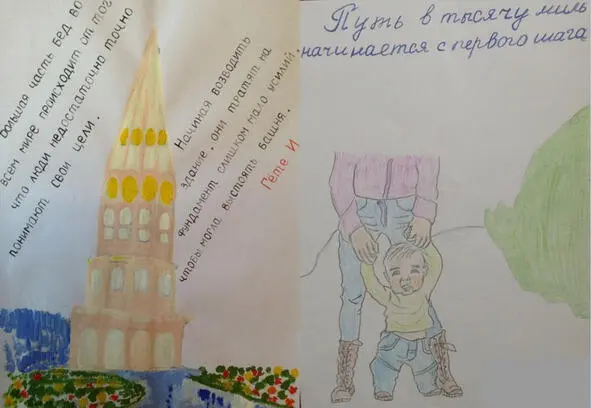 Рис4 Метафоры по целеполаганию в рисунках студентов 5 Путь в тысячу миль - фото 4