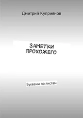 Дмитрий Куприянов - Заметки прохожего. Буквами по листам