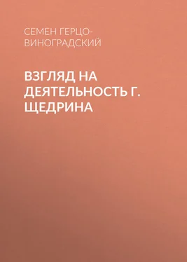 Семен Герцо-Виноградский Взгляд на деятельность г. Щедрина обложка книги