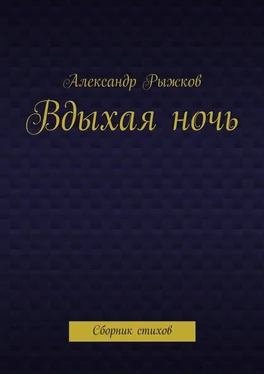 Александр Рыжков Вдыхая ночь. Сборник стихов обложка книги