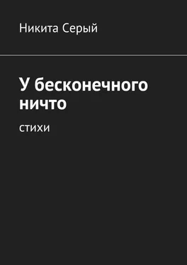 Никита Серый У бесконечного ничто. Стихи обложка книги