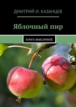 Дмитрий Казанцев Яблочный пир. Книга-факсимиле обложка книги