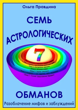 Ольга Правдина Семь астрологических обманов. Разоблачение мифов и заблуждений обложка книги