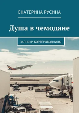 Екатерина Русина Душа в чемодане. Записки бортпроводницы обложка книги