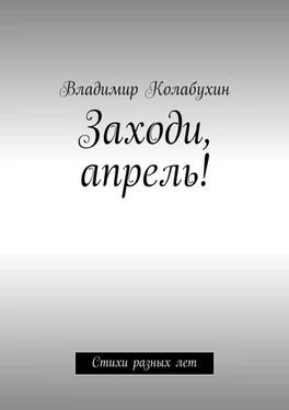 Владимир Колабухин Заходи, апрель! Стихи разных лет обложка книги