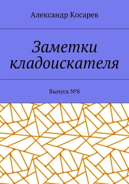 Александр Косарев Заметки кладоискателя. Выпуск № 8 обложка книги