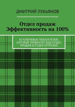 Дмитрий Лукьянов Отдел продаж. Эффективность на 100%. 85 ключевых показателей, которые превратят Ваш отдел продаж в отдел отгрузок обложка книги