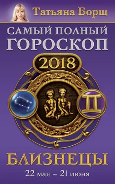 Татьяна Борщ Близнецы. Самый полный гороскоп на 2018 год. 22 мая – 21 июня обложка книги