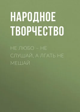 Народное творчество (Фольклор) Не любо – не слушай, а лгать не мешай обложка книги