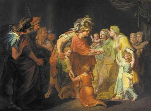 Великий князь Святослав целующий мать и детей своих по возвращении с Дуная в - фото 25