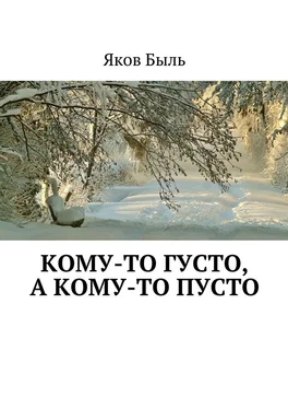 Яков Быль Кому-то густо, а кому-то пусто обложка книги