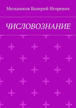 Валерий Мельников ЧИСЛОВОЗНАНИЕ обложка книги