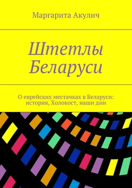 Маргарита Акулич Штетлы Беларуси. О еврейских местачках в Беларуси: история, Холокост, наши дни обложка книги