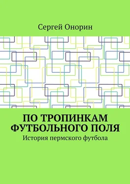 Сергей Онорин По тропинкам футбольного поля. История пермского футбола обложка книги