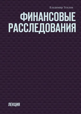 Владимир Теплов Финансовые расследования. Лекция обложка книги