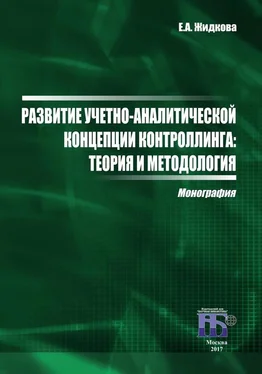 Елена Жидкова Развитие учетно-аналитической концепции контроллинга. Теория и методология обложка книги