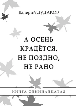 Валерий Дудаков А осень крадется, не поздно, не рано обложка книги