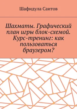 Шафидула Саитов Шахматы. Графический план игры блок-схемой. Курс-тренинг: как пользоваться браузером? обложка книги