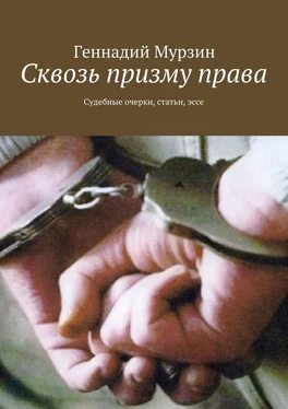 Геннадий Мурзин Сквозь призму права. Судебные очерки, статьи, эссе обложка книги