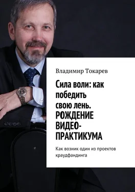 Владимир Токарев Cила воли: как победить свою лень. Рождение видео-практикума. Как возник один из проектов краудфандинга обложка книги