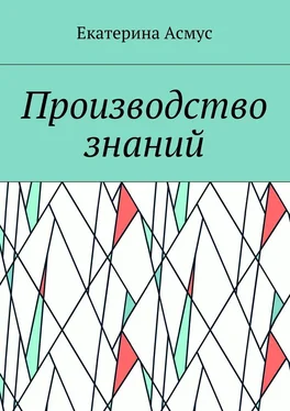 Екатерина Асмус Производство знаний обложка книги