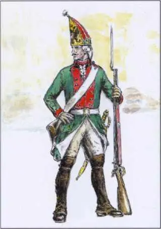 Гренадер 1го флотского батальона 1793 г Рек АП Шпака Гренадер 1го - фото 57
