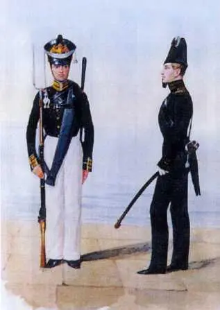 Оберофицер в вицмундире и матрос ГЭ 18171823 гг Из собрания ЦВММ 342138 - фото 73