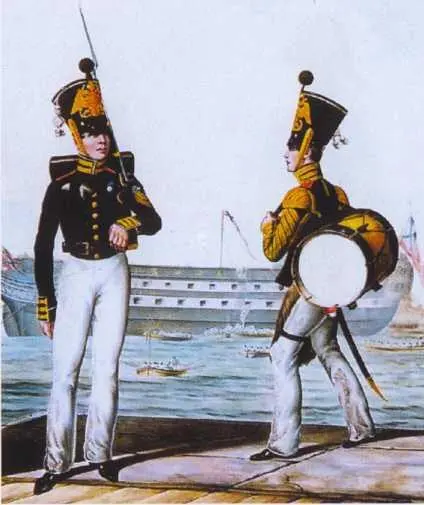 У нтерофицер и барабанщик ГЭ 1830 начало 1840х гг Из собрания ЦВММ - фото 81