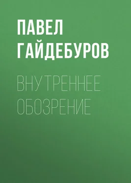 Павел Гайдебуров Внутреннее обозрение обложка книги