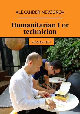 Alexander Nevzorov Humanitarian I or technician. Russian test