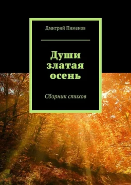 Дмитрий Пименов Души златая осень. Сборник стихов обложка книги