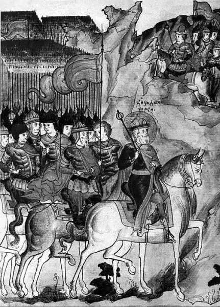 Дмитрий Донской Старинная миниатюра После попытки стравить двух князей - фото 4