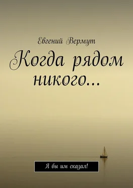 Евгений Вермут Когда рядом никого… Я бы им сказал! обложка книги