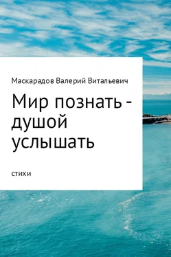 Валерий Маскарадов Мир познать – душой услышать обложка книги