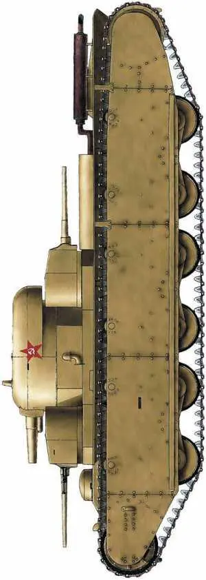 Танк Т351 в парадной окраске 1 мая 1933 года Тяжелый танк Т35 со - фото 201