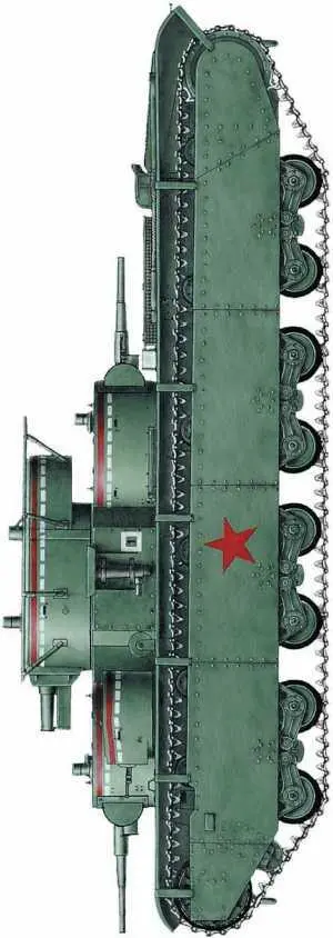 Тяжелый танк Т35 со стандартной тактической маркировкой принятой для - фото 202