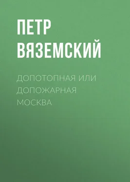 Петр Вяземский Допотопная или допожарная Москва обложка книги