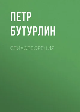 Петр Бутурлин Стихотворения обложка книги