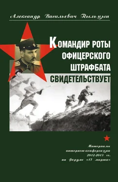 Александр Пыльцын Командир роты офицерского штрафбата свидетельствует. обложка книги