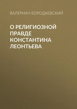 Валериан Бородаевский О религиозной правде Константина Леонтьева обложка книги