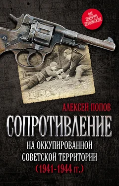 Алексей Попов Сопротивление на оккупированной советской территории (1941‒1944 гг.) обложка книги