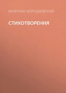 Валериан Бородаевский Стихотворения обложка книги