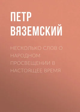 Петр Вяземский Несколько слов о народном просвещении в настоящее время обложка книги