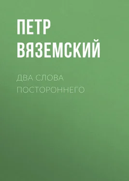 Петр Вяземский Два слова постороннего обложка книги