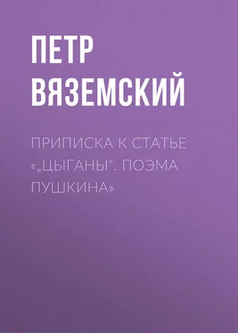 Петр Вяземский Приписка к статье «„Цыганы“. Поэма Пушкина» обложка книги