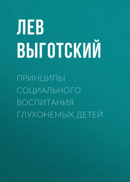 Лев Выготский (Выгодский) Принципы социального воспитания глухонемых детей обложка книги